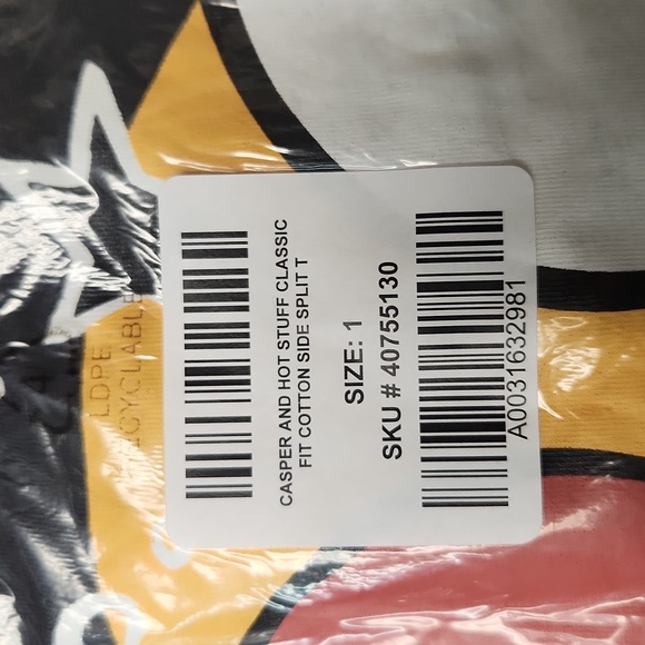 ❤️NWT VINTAGE TORRID TEE CASPER THE FRIENDLY GHOST & HOT STUFF - SIDE SPLIT - Picture 10 of 14